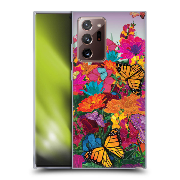 Suzan Lind Butterflies Garden Soft Gel Case for Samsung Galaxy Note20 Ultra / 5G