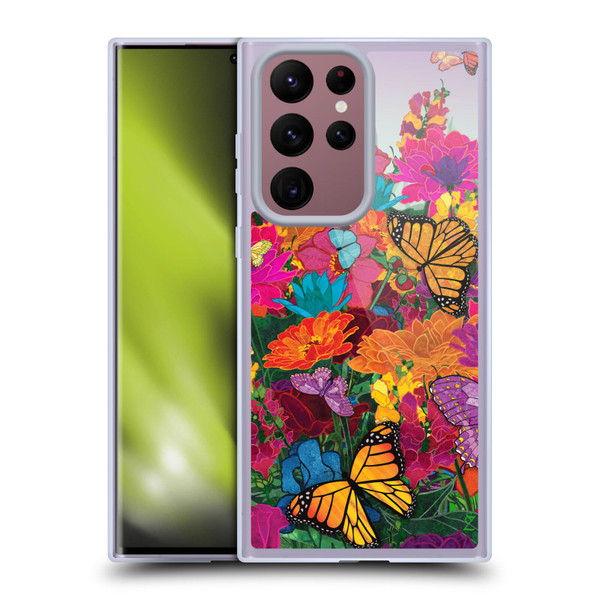 Suzan Lind Butterflies Garden Soft Gel Case for Samsung Galaxy S22 Ultra 5G