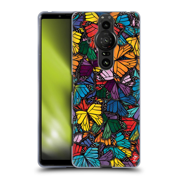 Suzan Lind Butterflies Monarch Soft Gel Case for Sony Xperia Pro-I
