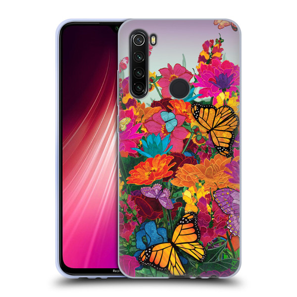 Suzan Lind Butterflies Garden Soft Gel Case for Xiaomi Redmi Note 8T