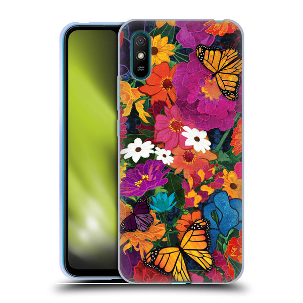 Suzan Lind Butterflies Flower Collage Soft Gel Case for Xiaomi Redmi 9A / Redmi 9AT
