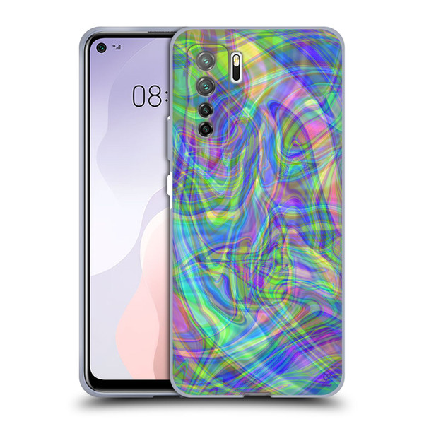 Suzan Lind Colours & Patterns Iridescent Abstract Soft Gel Case for Huawei Nova 7 SE/P40 Lite 5G