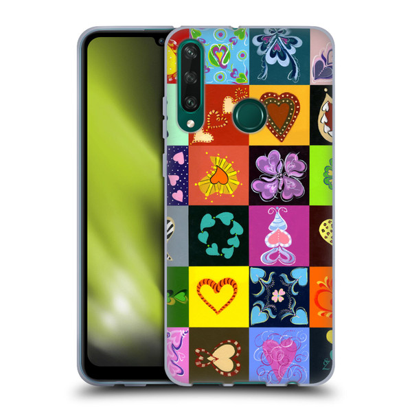 Suzan Lind Colours & Patterns Heart Quilt Soft Gel Case for Huawei Y6p