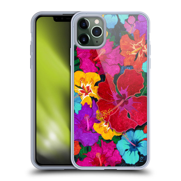 Suzan Lind Colours & Patterns Tropical Hibiscus Soft Gel Case for Apple iPhone 11 Pro Max