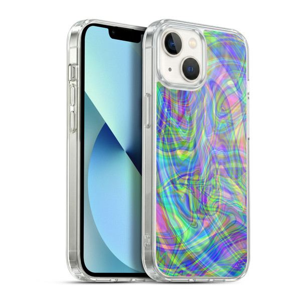 Suzan Lind Colours & Patterns Iridescent Abstract Soft Gel Case for Apple iPhone 13