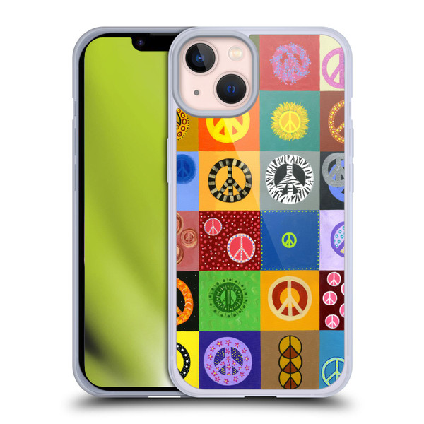 Suzan Lind Colours & Patterns Peace Quilt Soft Gel Case for Apple iPhone 13