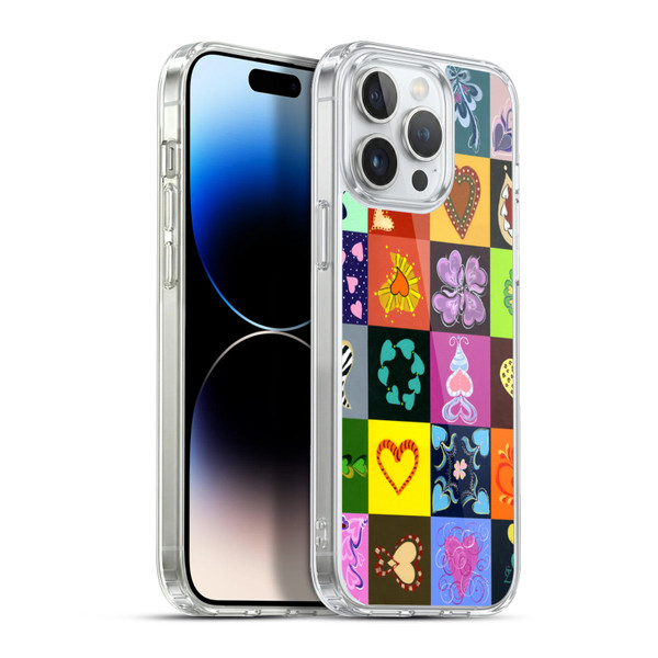 Suzan Lind Colours & Patterns Heart Quilt Soft Gel Case for Apple iPhone 13 Pro Max & MagSafe