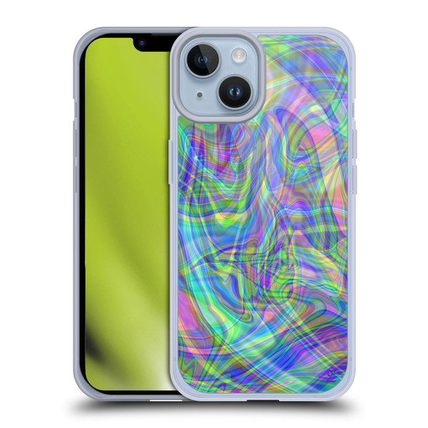 Suzan Lind Colours & Patterns Iridescent Abstract Soft Gel Case for Apple iPhone 14