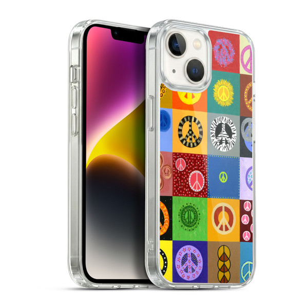Suzan Lind Colours & Patterns Peace Quilt Soft Gel Case for Apple iPhone 14