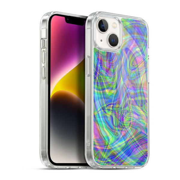 Suzan Lind Colours & Patterns Iridescent Abstract Soft Gel Case for Apple iPhone 14 Plus & MagSafe