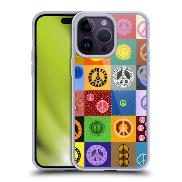 Suzan Lind Colours & Patterns Peace Quilt Soft Gel Case for Apple iPhone 14 Pro Max