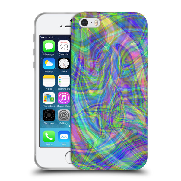 Suzan Lind Colours & Patterns Iridescent Abstract Soft Gel Case for Apple iPhone 5 / 5s / iPhone SE 2016