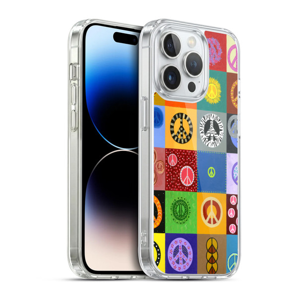 Suzan Lind Colours & Patterns Peace Quilt Soft Gel Case for Apple iPhone 14 Pro & MagSafe