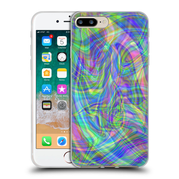 Suzan Lind Colours & Patterns Iridescent Abstract Soft Gel Case for Apple iPhone 7 Plus / iPhone 8 Plus