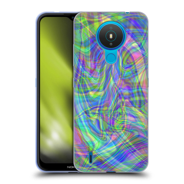 Suzan Lind Colours & Patterns Iridescent Abstract Soft Gel Case for Nokia 1.4