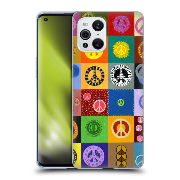 Suzan Lind Colours & Patterns Peace Quilt Soft Gel Case for OPPO Find X3 / Pro