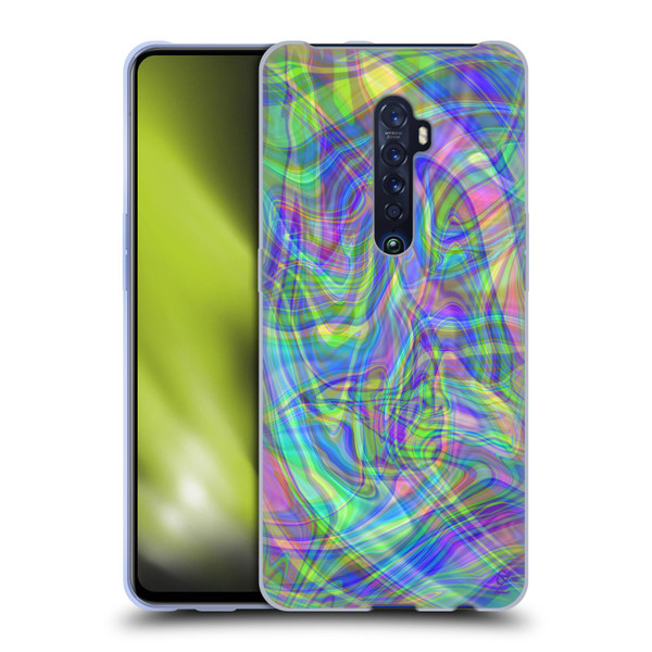 Suzan Lind Colours & Patterns Iridescent Abstract Soft Gel Case for OPPO Reno 2