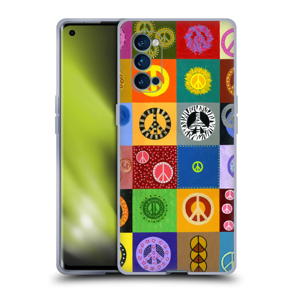 Suzan Lind Colours & Patterns Peace Quilt Soft Gel Case for OPPO Reno 4 Pro 5G