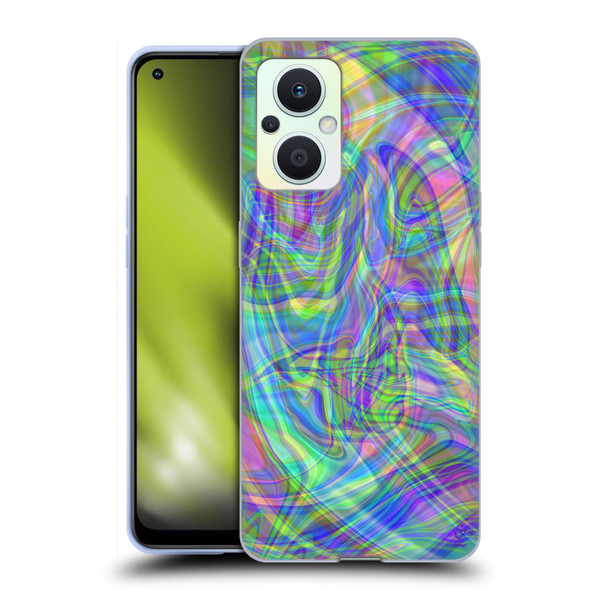 Suzan Lind Colours & Patterns Iridescent Abstract Soft Gel Case for OPPO Reno8 Lite
