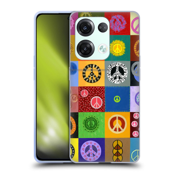 Suzan Lind Colours & Patterns Peace Quilt Soft Gel Case for OPPO Reno8 Pro