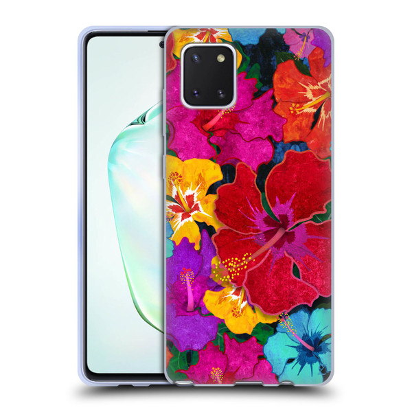 Suzan Lind Colours & Patterns Tropical Hibiscus Soft Gel Case for Samsung Galaxy Note10 Lite