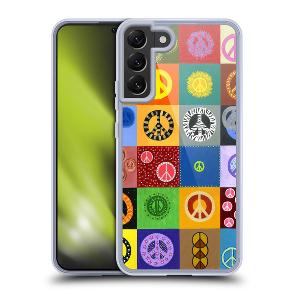 Suzan Lind Colours & Patterns Peace Quilt Soft Gel Case for Samsung Galaxy S22+ 5G