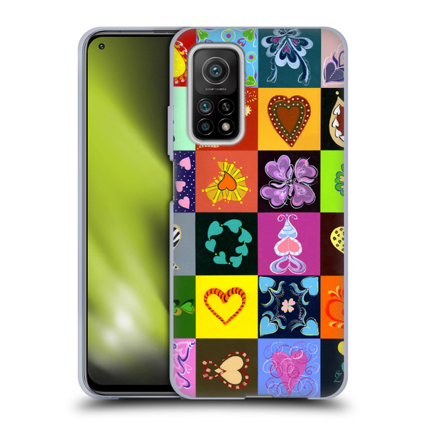 Suzan Lind Colours & Patterns Heart Quilt Soft Gel Case for Xiaomi Mi 10T 5G