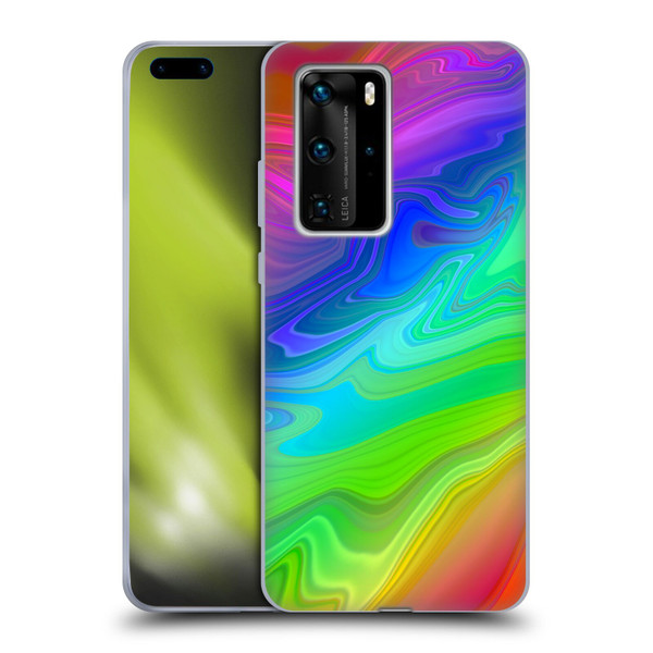 Suzan Lind Marble Rainbow Soft Gel Case for Huawei P40 Pro / P40 Pro Plus 5G