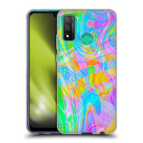 Suzan Lind Marble Abstract Rainbow Soft Gel Case for Huawei P Smart (2020)