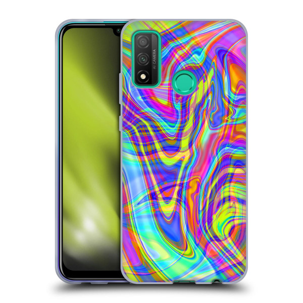 Suzan Lind Marble Illusion Rainbow Soft Gel Case for Huawei P Smart (2020)