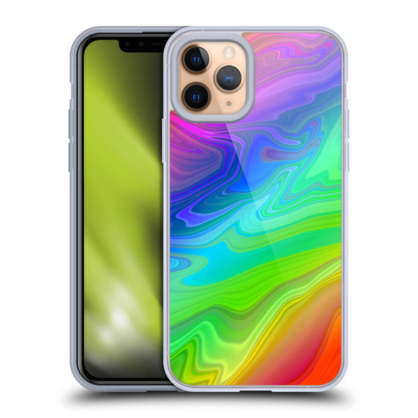 Suzan Lind Marble Rainbow Soft Gel Case for Apple iPhone 11 Pro