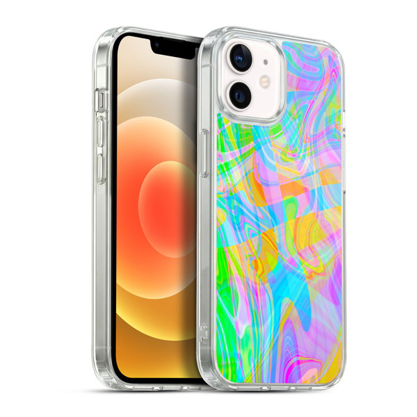 Suzan Lind Marble Abstract Rainbow Soft Gel Case for Apple iPhone 12 / iPhone 12 Pro & MagSafe