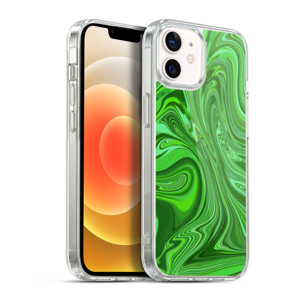 Suzan Lind Marble Emerald Green Soft Gel Case for Apple iPhone 12 / iPhone 12 Pro & MagSafe