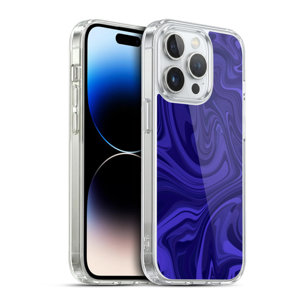 Suzan Lind Marble Indigo Soft Gel Case for Apple iPhone 13 Pro & MagSafe