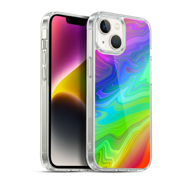 Suzan Lind Marble Rainbow Soft Gel Case for Apple iPhone 14