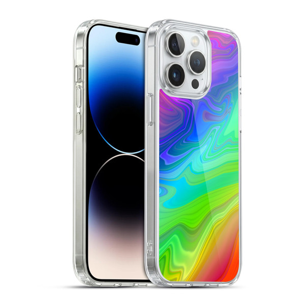 Suzan Lind Marble Rainbow Soft Gel Case for Apple iPhone 14 Pro Max & MagSafe