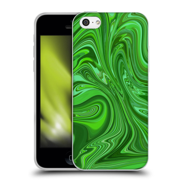 Suzan Lind Marble Emerald Green Soft Gel Case for Apple iPhone 5c