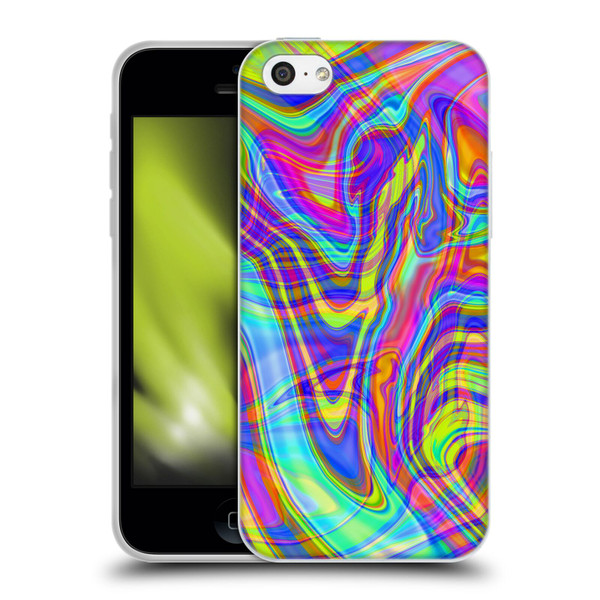 Suzan Lind Marble Illusion Rainbow Soft Gel Case for Apple iPhone 5c