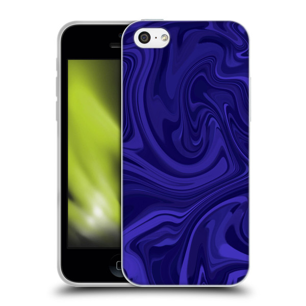 Suzan Lind Marble Indigo Soft Gel Case for Apple iPhone 5c