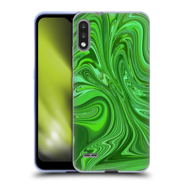 Suzan Lind Marble Emerald Green Soft Gel Case for LG K22