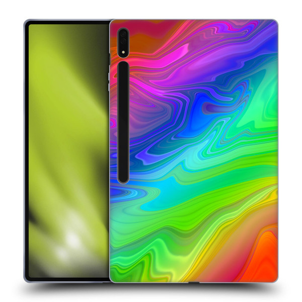 Suzan Lind Marble Rainbow Soft Gel Case for Samsung Galaxy Tab S8 Ultra