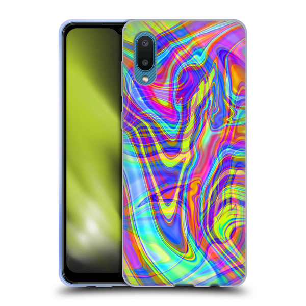 Suzan Lind Marble Illusion Rainbow Soft Gel Case for Samsung Galaxy A02/M02 (2021)
