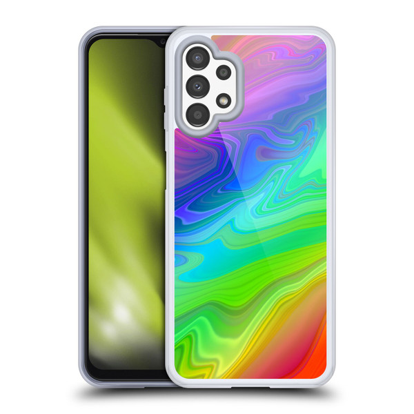 Suzan Lind Marble Rainbow Soft Gel Case for Samsung Galaxy A13 (2022)