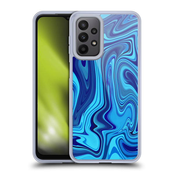Suzan Lind Marble Blue Soft Gel Case for Samsung Galaxy A23 / 5G (2022)