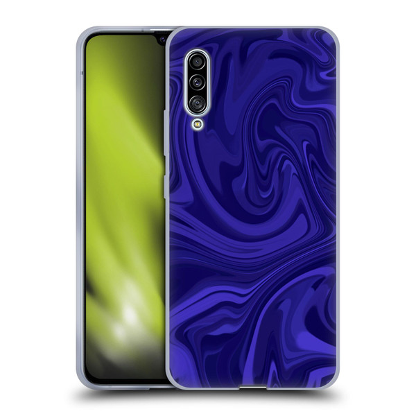 Suzan Lind Marble Indigo Soft Gel Case for Samsung Galaxy A90 5G (2019)