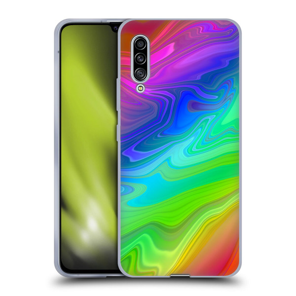 Suzan Lind Marble Rainbow Soft Gel Case for Samsung Galaxy A90 5G (2019)