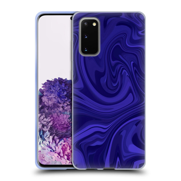 Suzan Lind Marble Indigo Soft Gel Case for Samsung Galaxy S20 / S20 5G