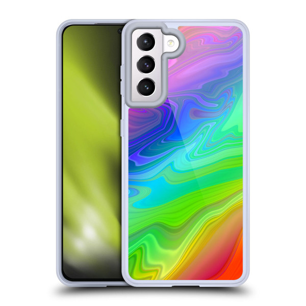 Suzan Lind Marble Rainbow Soft Gel Case for Samsung Galaxy S21 5G