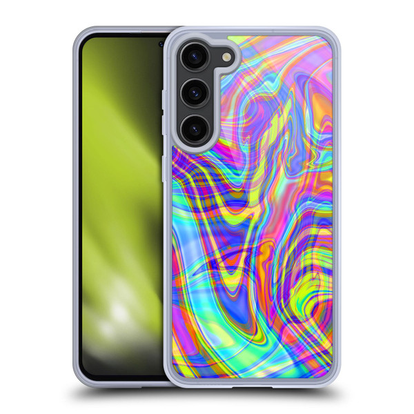 Suzan Lind Marble Illusion Rainbow Soft Gel Case for Samsung Galaxy S23+ 5G