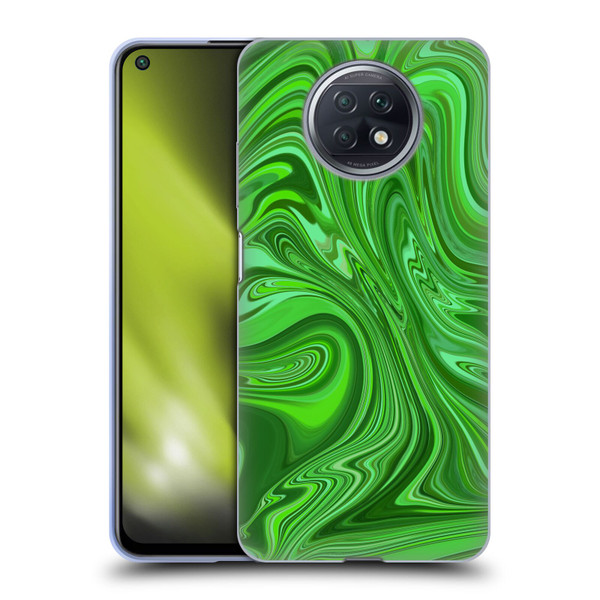 Suzan Lind Marble Emerald Green Soft Gel Case for Xiaomi Redmi Note 9T 5G